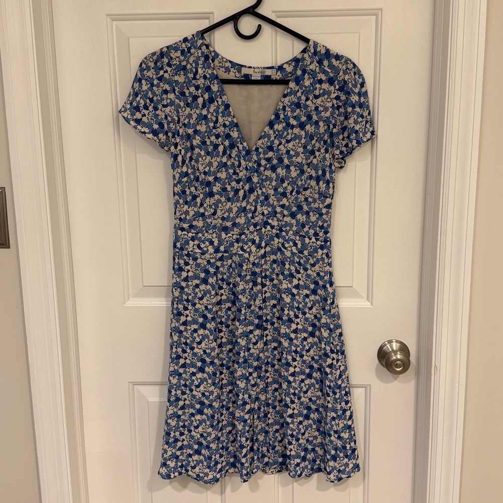Boden Cherry Printed Wrap Style Mini Dress